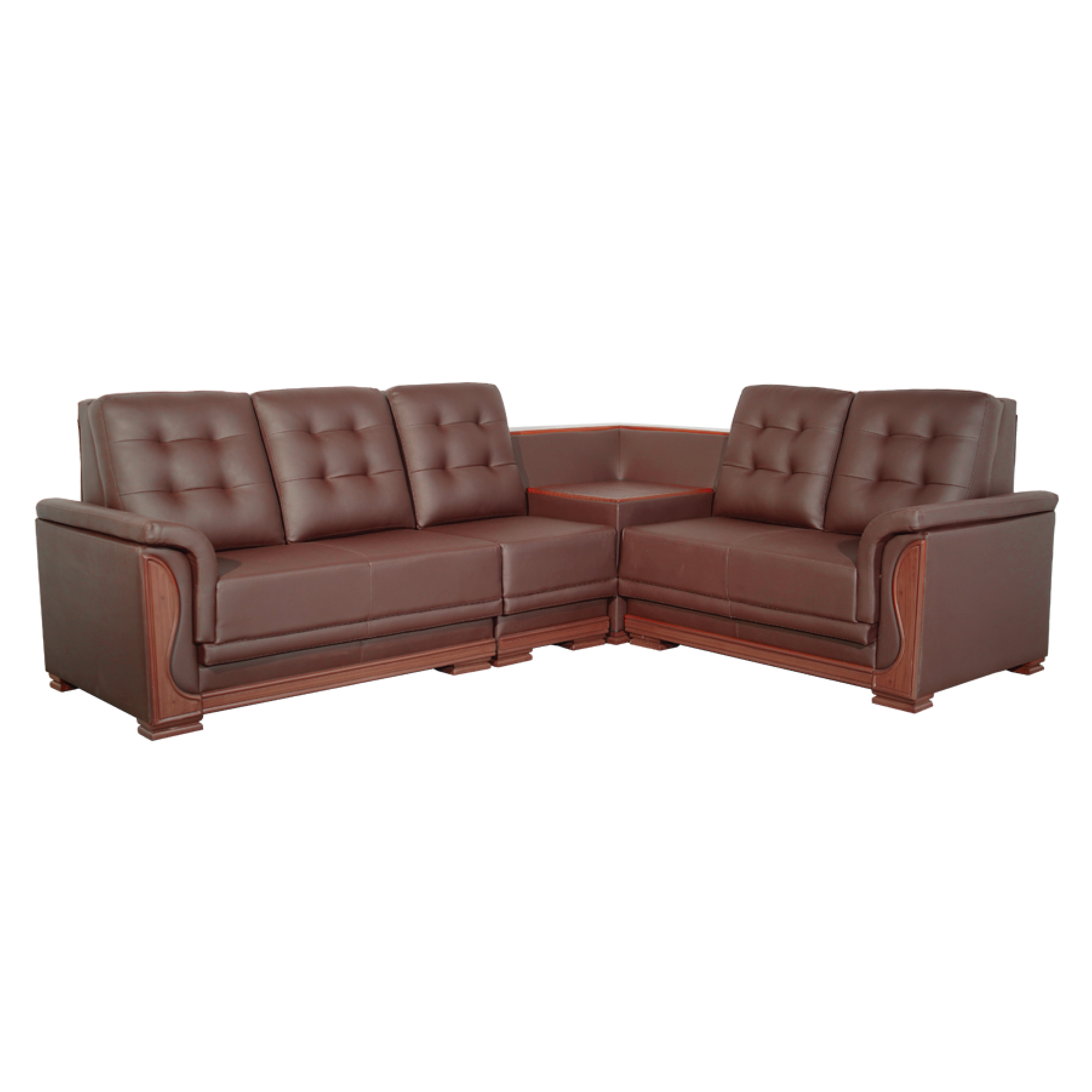 Asharee Elangant-Oracle Sectional Sofa Brown