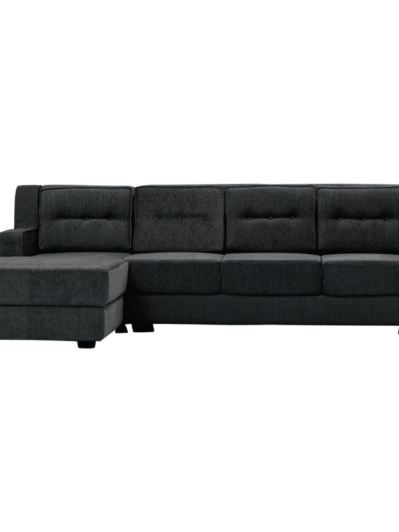 Asharee Classic-Ortus Sectional Sofa Black