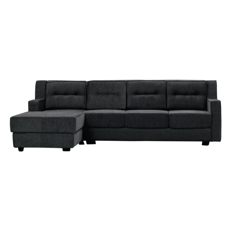 Asharee Classic-Ortus Sectional Sofa Black
